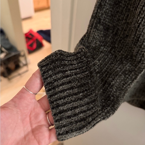 Pink Rose Dark Brown Crew Neck Sweater - Picture 3 of 3